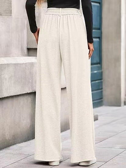 Dame vide Palazzo-bukser med elegant belte Skjora