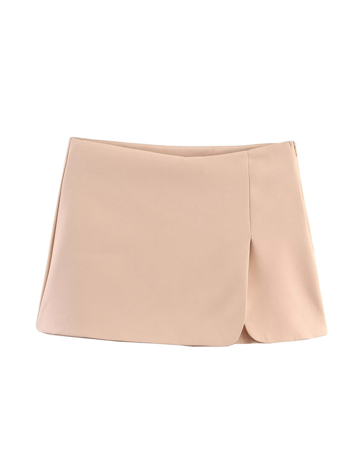 Dame Mini skjørt med eksklusiv snitt og elegant drapering Skjora
