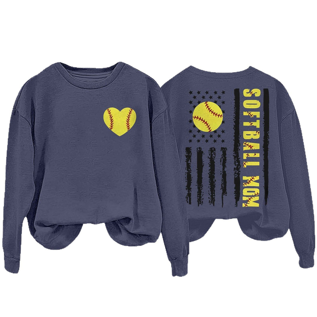 Kvinnegenser med kreativ softball-design Skjora