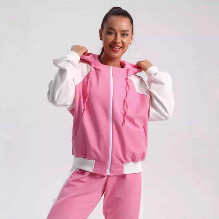 Dame sporty hettegenser og joggebukse sett Skjora