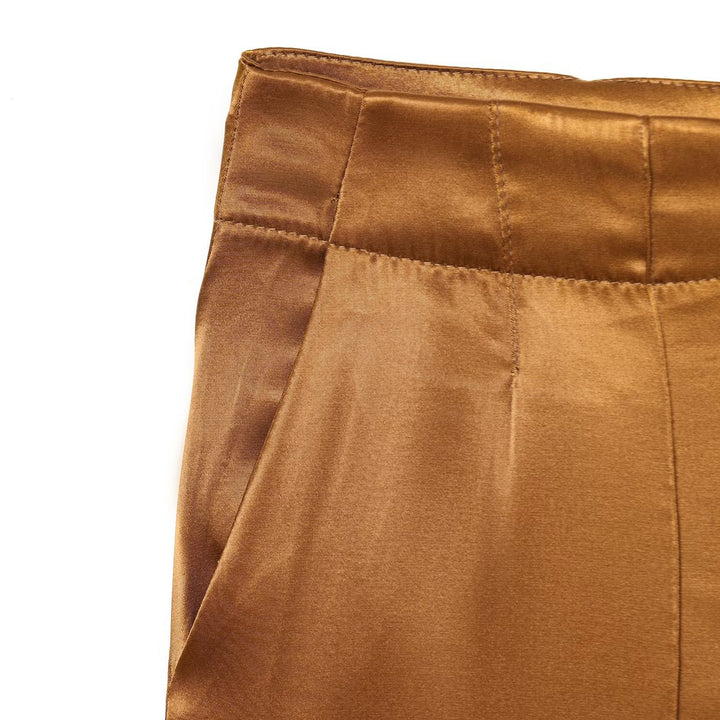 Damer elegant culotte-bukse med knapppdetaljer og høy midje Skjora