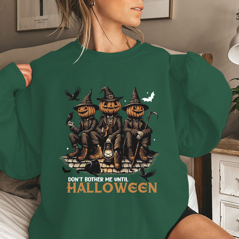 Dame sweatshirt med sesongens Halloween-motiv og komfortabel passform Skjora