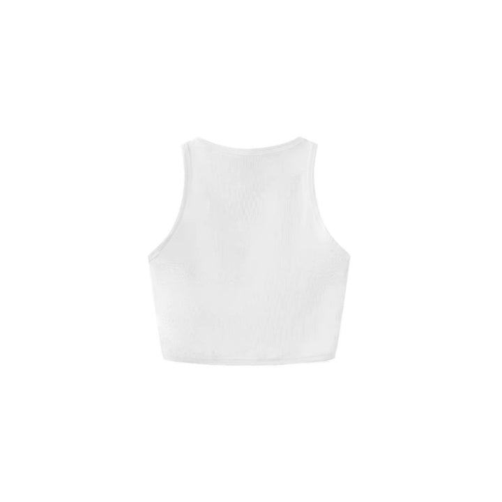 Dame Crop-Top med friskt sitronmotiv og avslappet snitt Skjora