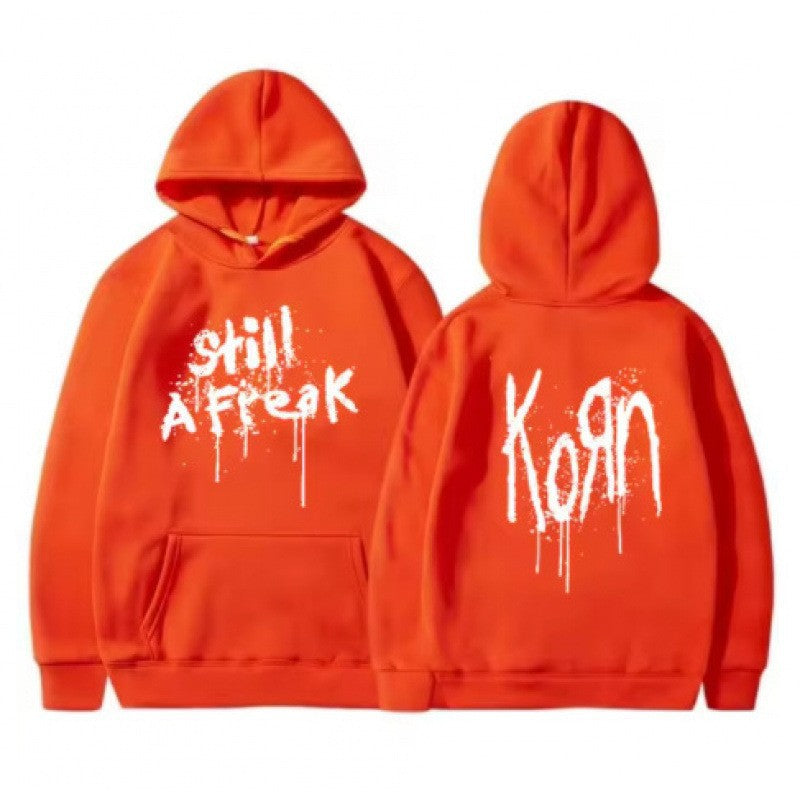 Kvinne hoodie med kreative graffiti design Skjora