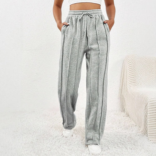 Dame casual plissésbukser med elastisk linning Skjora