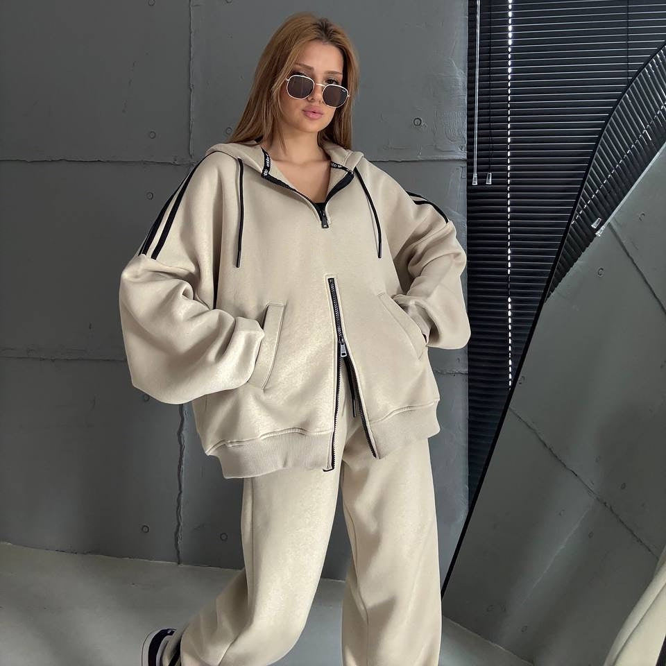 Dame jentedress oversized hettejakke med praktiske lommer Skjora