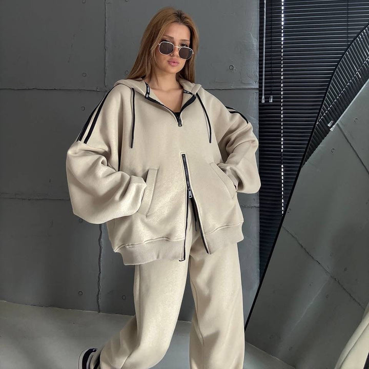 Dame jentedress oversized hettejakke med praktiske lommer Skjora