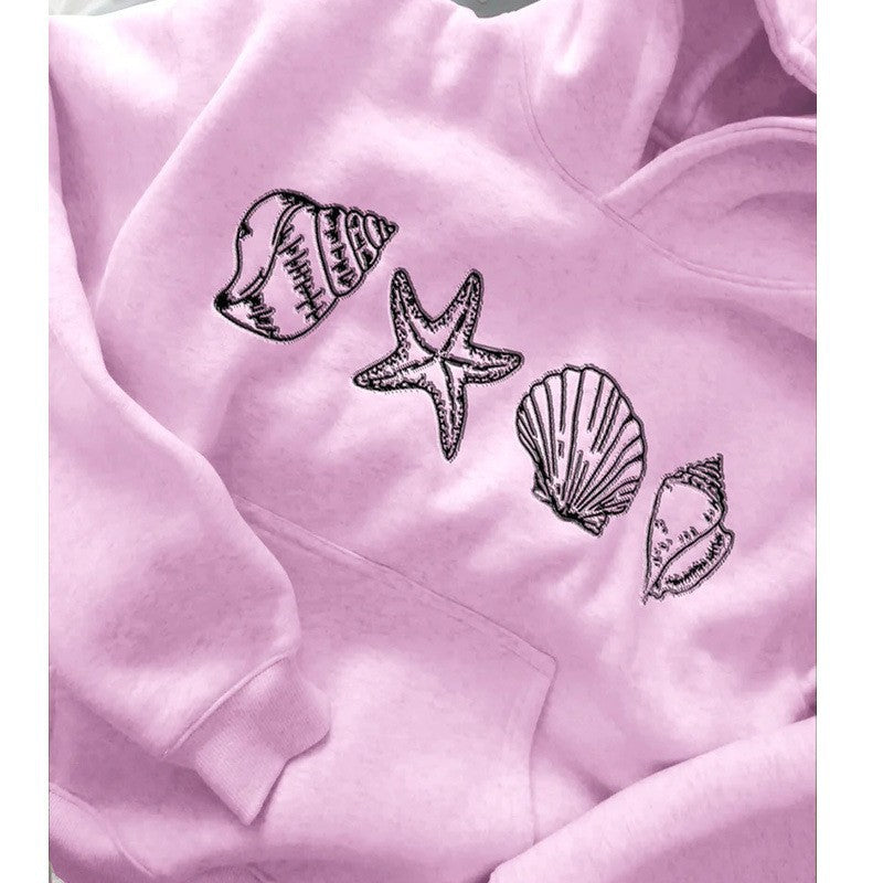 Women's hoodie with maritime motif and soft fabric Skjora