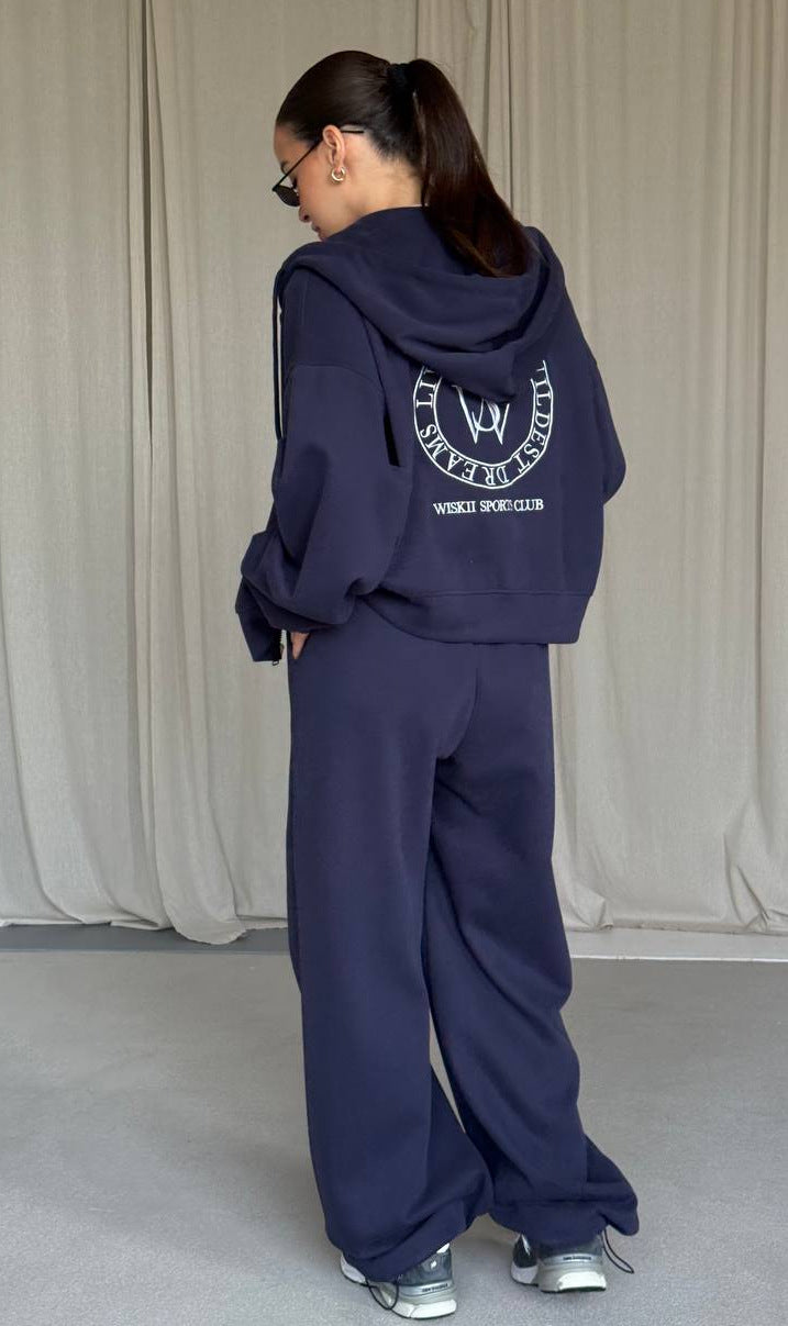 Dame casual hettegenser med oversized passform og elegant logo Skjora