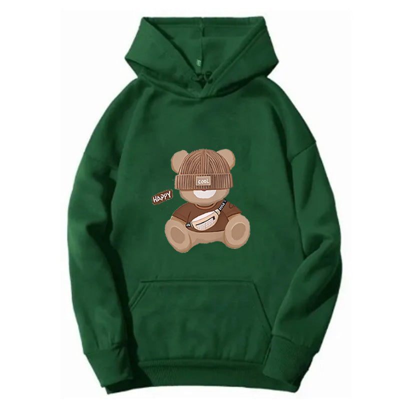 Dame hettegenser med unik bjørnmotiv Skjora