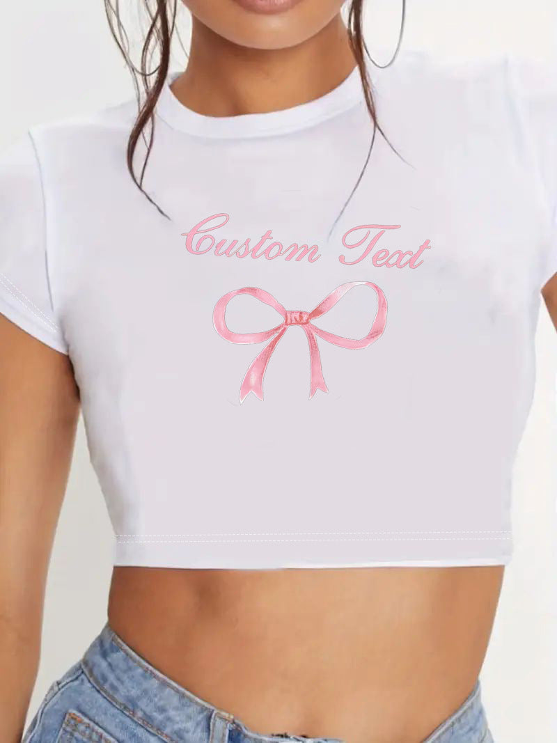 Dame Crop-Top med innovativt spindelnett-design Skjora