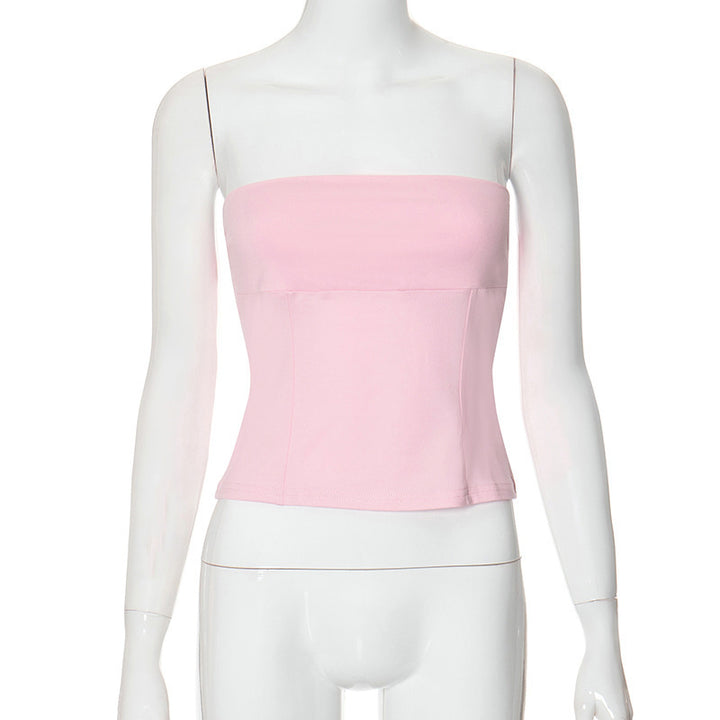 Dame Bandeau-top med smidig passform og høy kvalitet stretch-materiale Skjora
