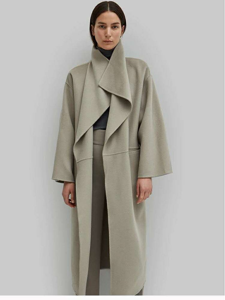 Damer Elegant Oversize-kåpe med åpen front Skjora