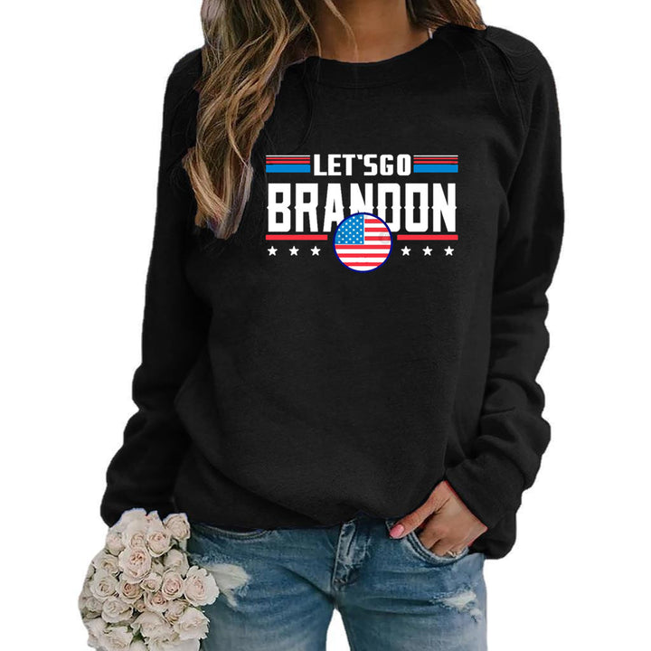 Dame sweatshirt med moderne statement design Skjora