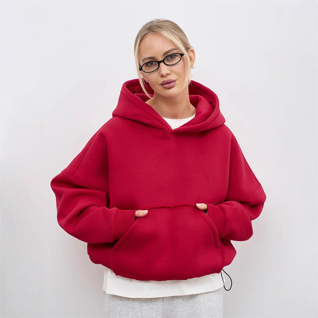 Kvinnens komfortable oversized hettegenser Skjora
