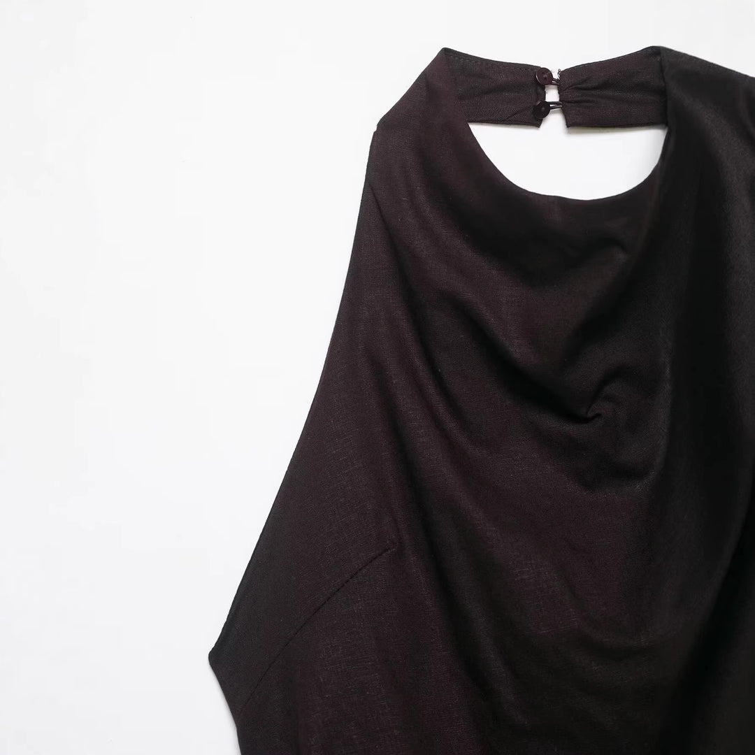 Damer asymmetrisk topp med elegant drapering Skjora