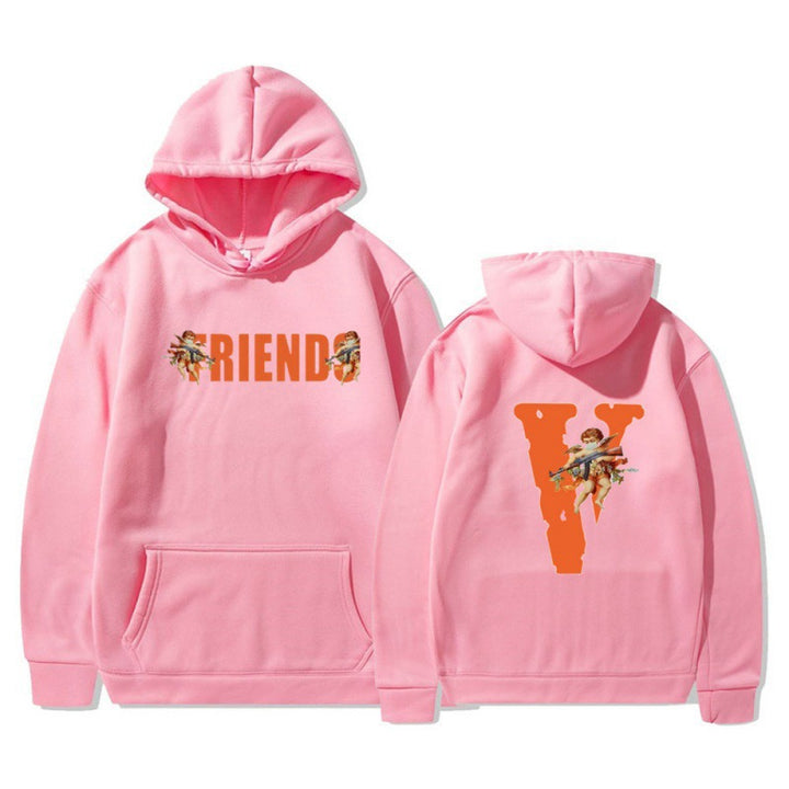 Dame hoodie med karakteristisk front- og baktrykk Skjora