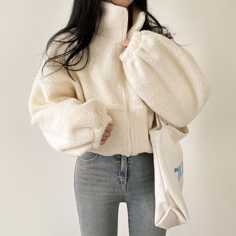 Dame Oversized Fleece Jakke Skjora