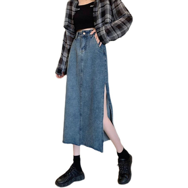 Kvinne Denim Skjørt Skjora