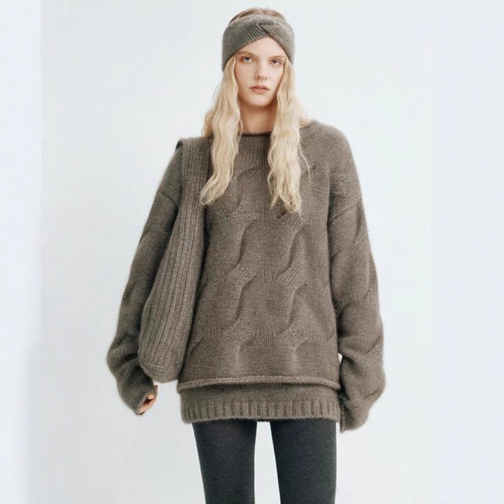 Damer Koselig Oversized-genser laget av mohair Skjora