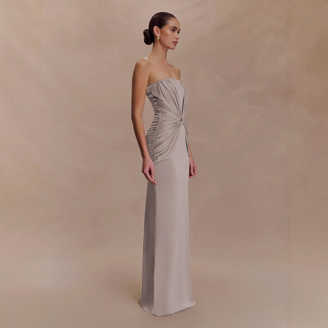 Damer Elegant Minimalistisk Kveldsdekselet med Rynker Skjora