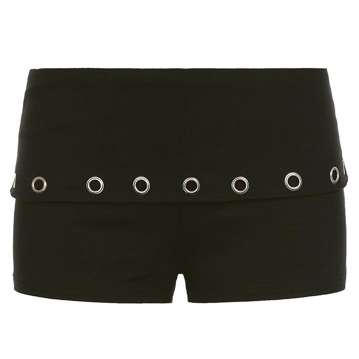 Dame Modiske Shorts med dekorative øyer Skjora