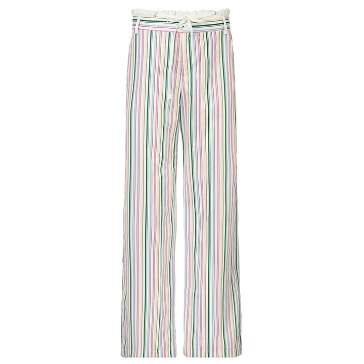 Dame løs pyjamasbukser med elegante striper Skjora