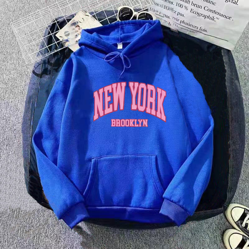 Damen Kapuzenpullover mit trendigem New York Brooklyn Druck Skjora