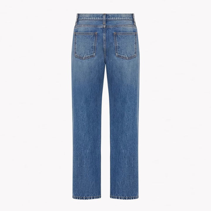 Dame høyt liv jeans i avslappet passform Skjora