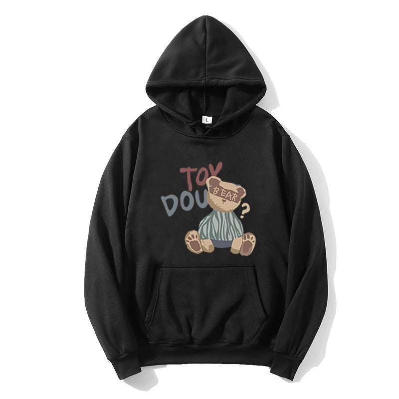 Damen Kapuzenpullover mit verspieltem Bärenmotiv Skjora