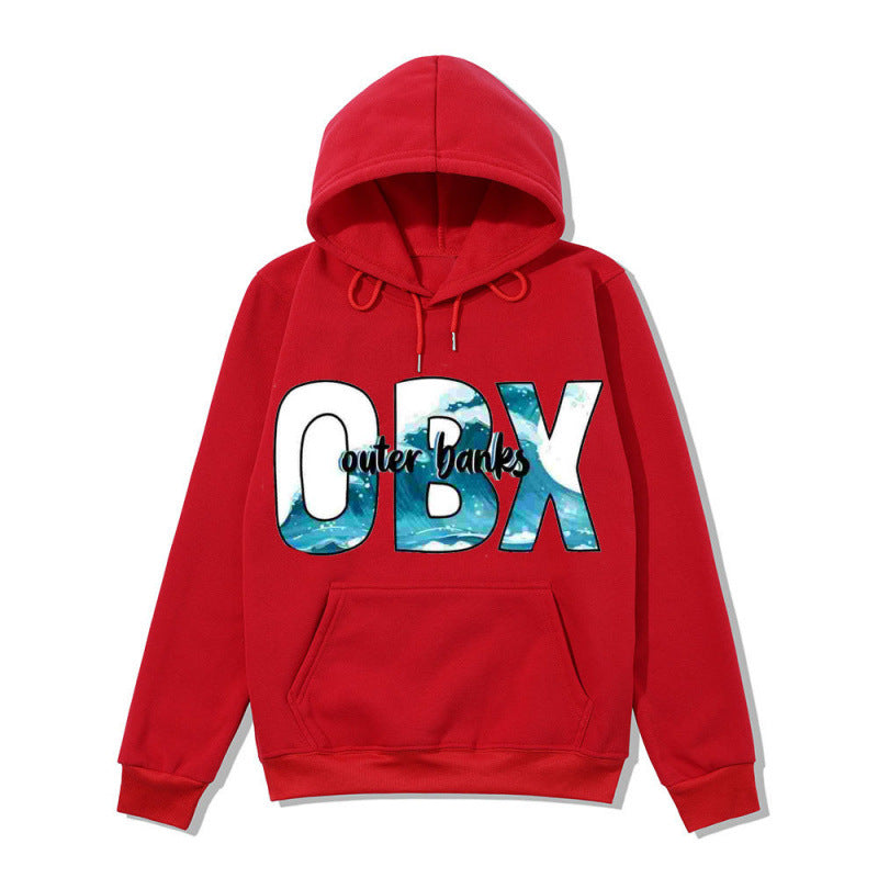 Women's Hooded Sweatshirt with Maritime Graphic Design Skjora