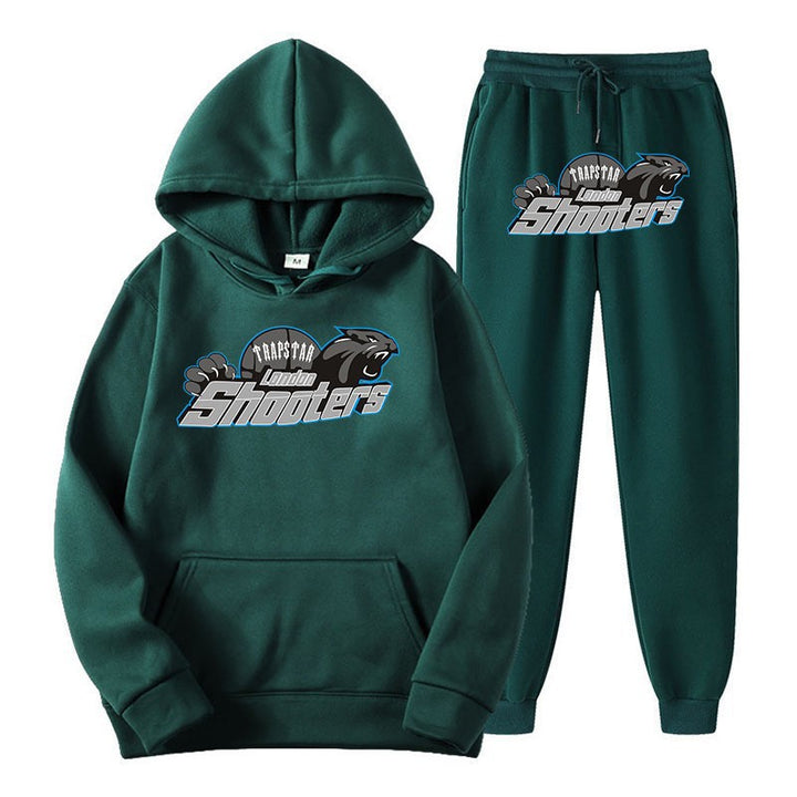 Dame herre hoodie og jogger-sett med urbant sportdesign Skjora