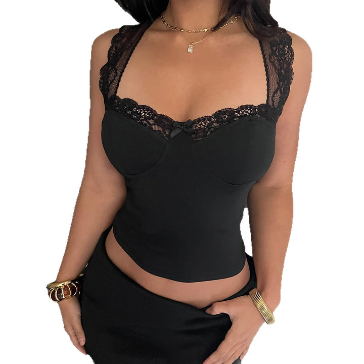 Dame Spagettibånd Camisole med elegant snitt og lekne detaljer Skjora