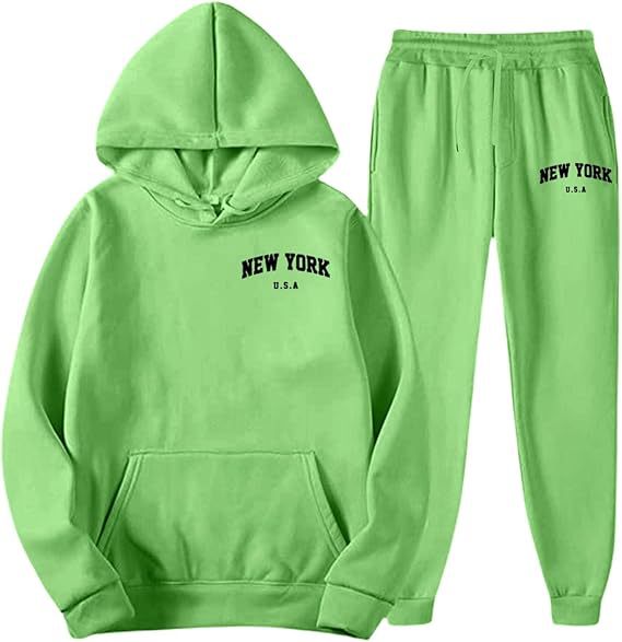 Women's Hooded Sweat Suit with high-quality material and modern lettering Skjora