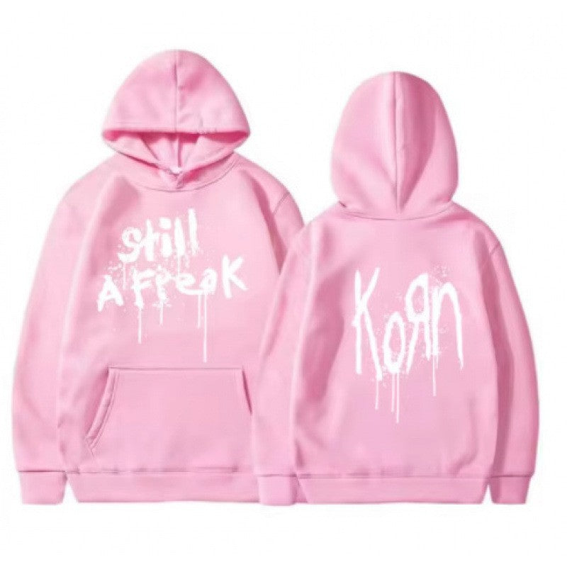 Kvinne hoodie med kreative graffiti design Skjora