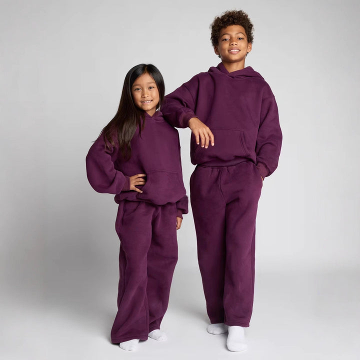 Kvinner Avslappet Fleece Loungewear Sett Skjora