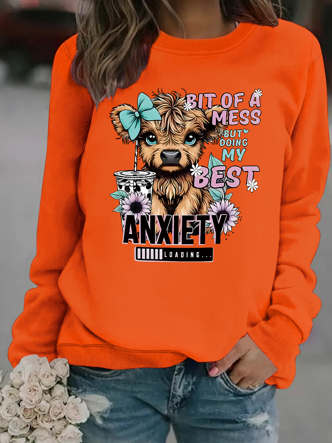 Kvinnegenser med kreativ hundedesign og inspirerende tekst Skjora