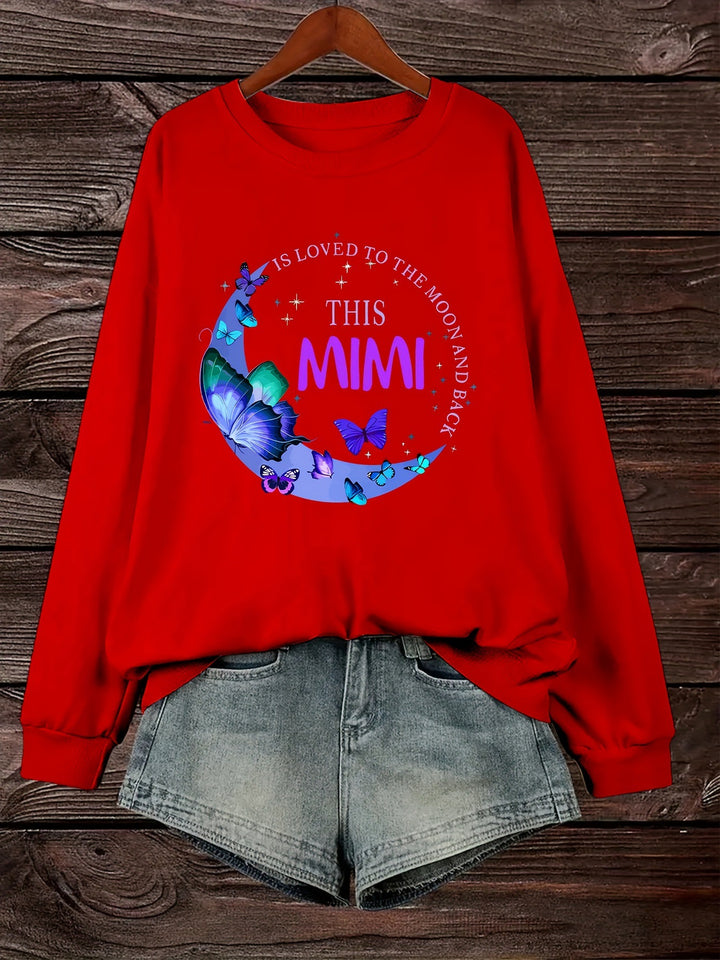 Kvinnens grafiske sweatshirt Skjora