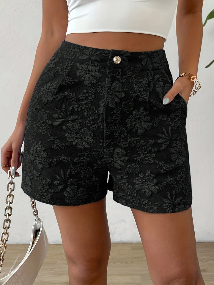 Dame Mote Shorts med Blomsterbroderi Skjora