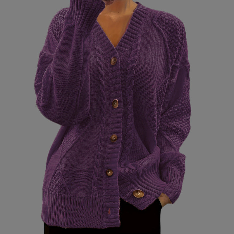Kvinnes cardigan i avslappet oversized stil Skjora