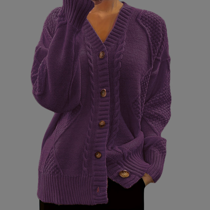 Kvinnes cardigan i avslappet oversized stil Skjora