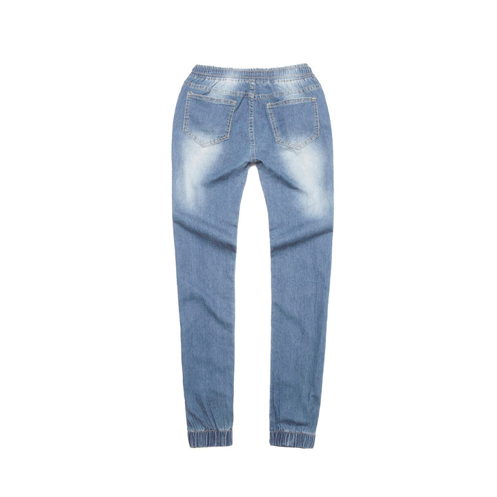 Dame Sporty Denim Joggebukse Skjora