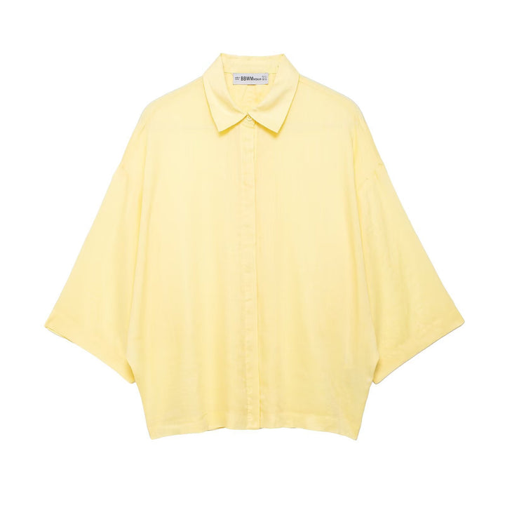 Damer Oversize Skjortebluse laget av mykt, pustende materiale Skjora