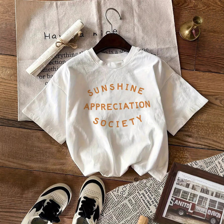 Damer oversized Bachelorette T-skjorte med eksklusiv print Skjora