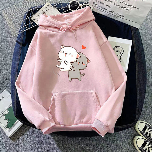 Damen Kapuzenpullover mit verspieltem Tierdesign Skjora
