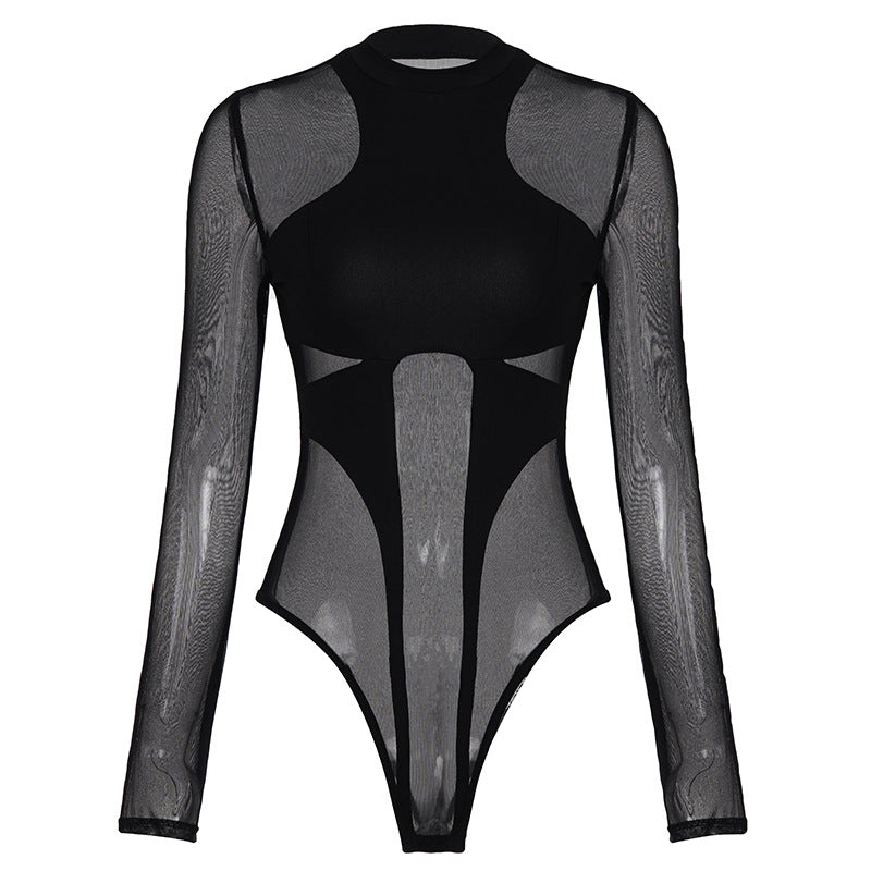 Dame Hightech Bodysuit med innovativt Mesh-design Skjora
