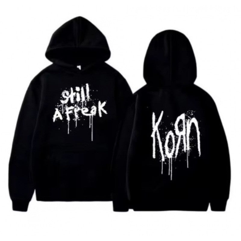 Kvinne hoodie med kreative graffiti design Skjora