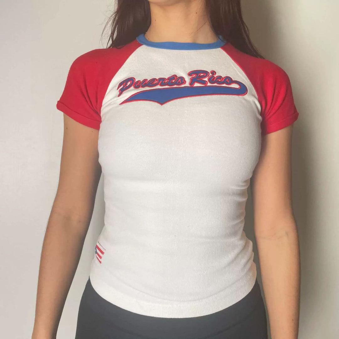 Damer sporty T-skjorte med avslappet London-print Skjora