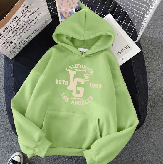 Dame hettegenser med sporty California-print Skjora