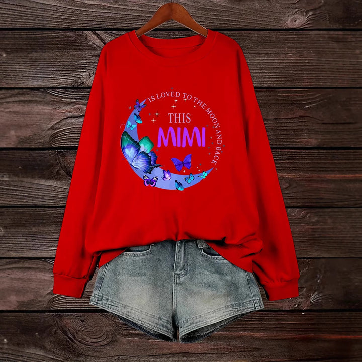 Kvinnens grafiske sweatshirt Skjora